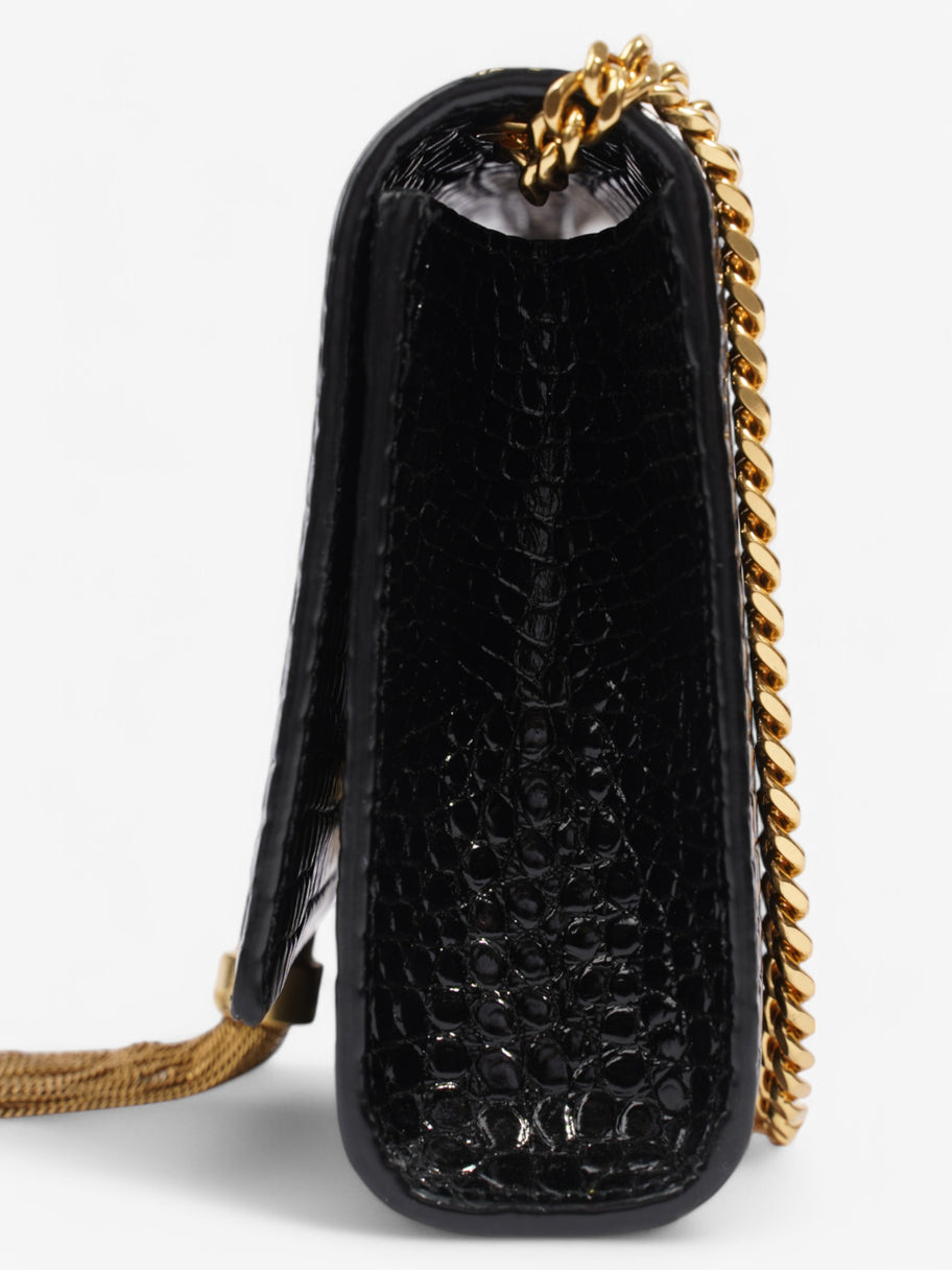 Saint Laurent Kate Tassel Black Embossed Leather Small Image 3