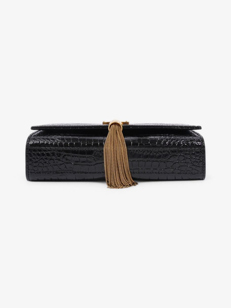 Saint Laurent Kate Tassel Black Embossed Leather Small Image 6