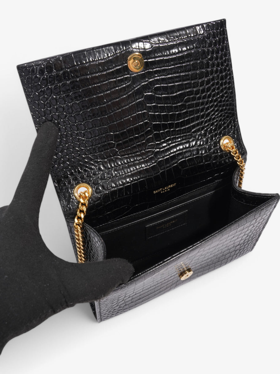 Saint Laurent Kate Tassel Black Embossed Leather Small Image 7