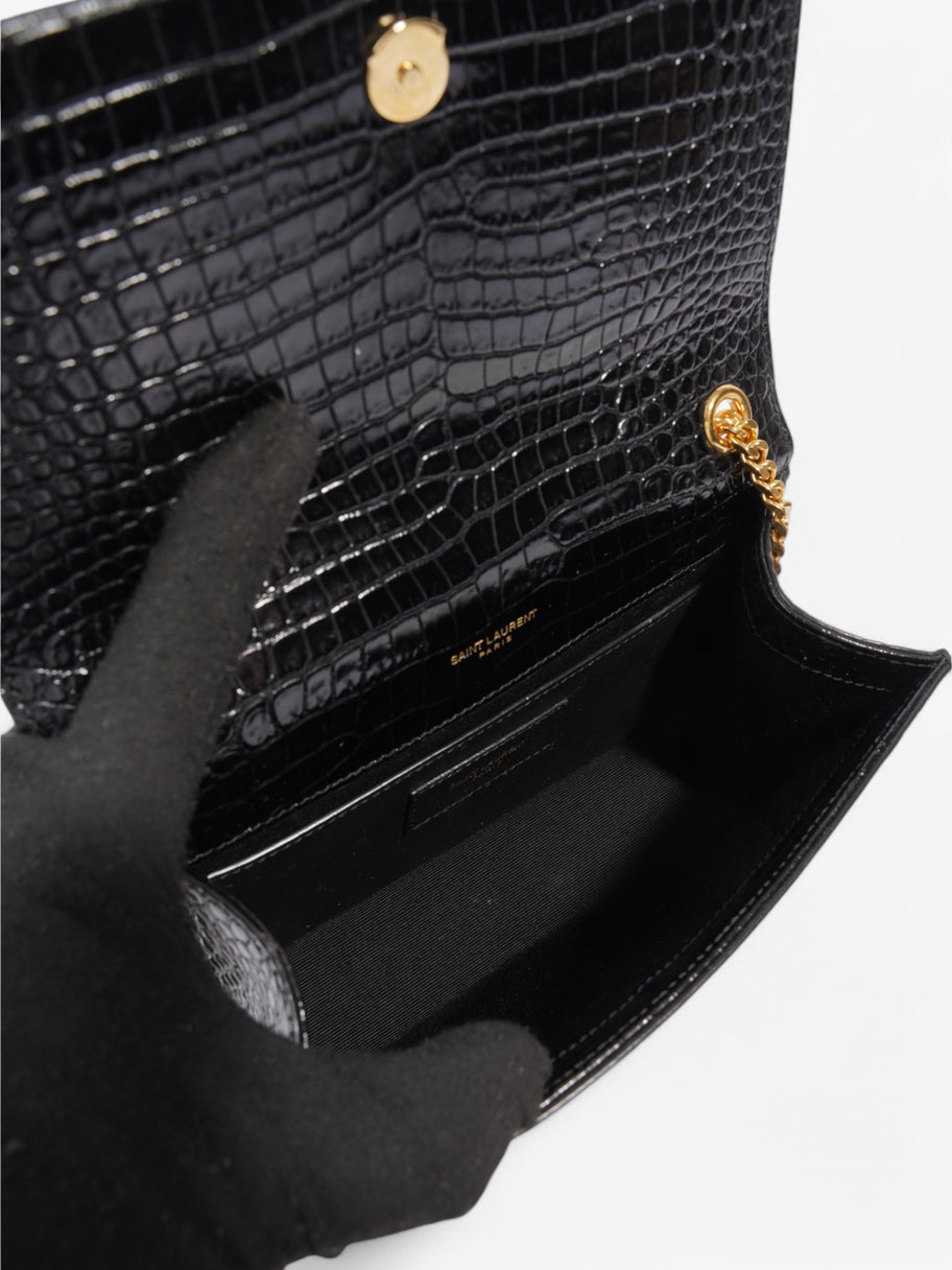Saint Laurent Kate Tassel Black Embossed Leather Small Image 8