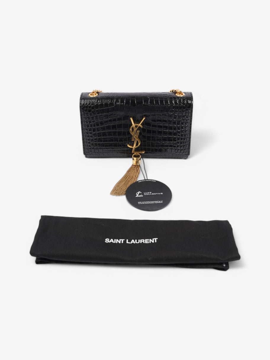 Saint Laurent Kate Tassel Black Embossed Leather Small Image 9
