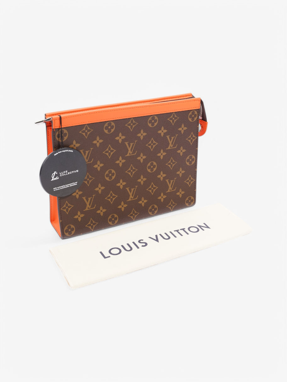 Louis Vuitton Pochette Voyage Monogram / Orange Coated Canvas MM Image 8