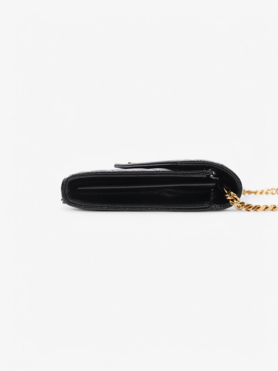 Saint Laurent Envelope Chain Wallet Black Leather Image 3