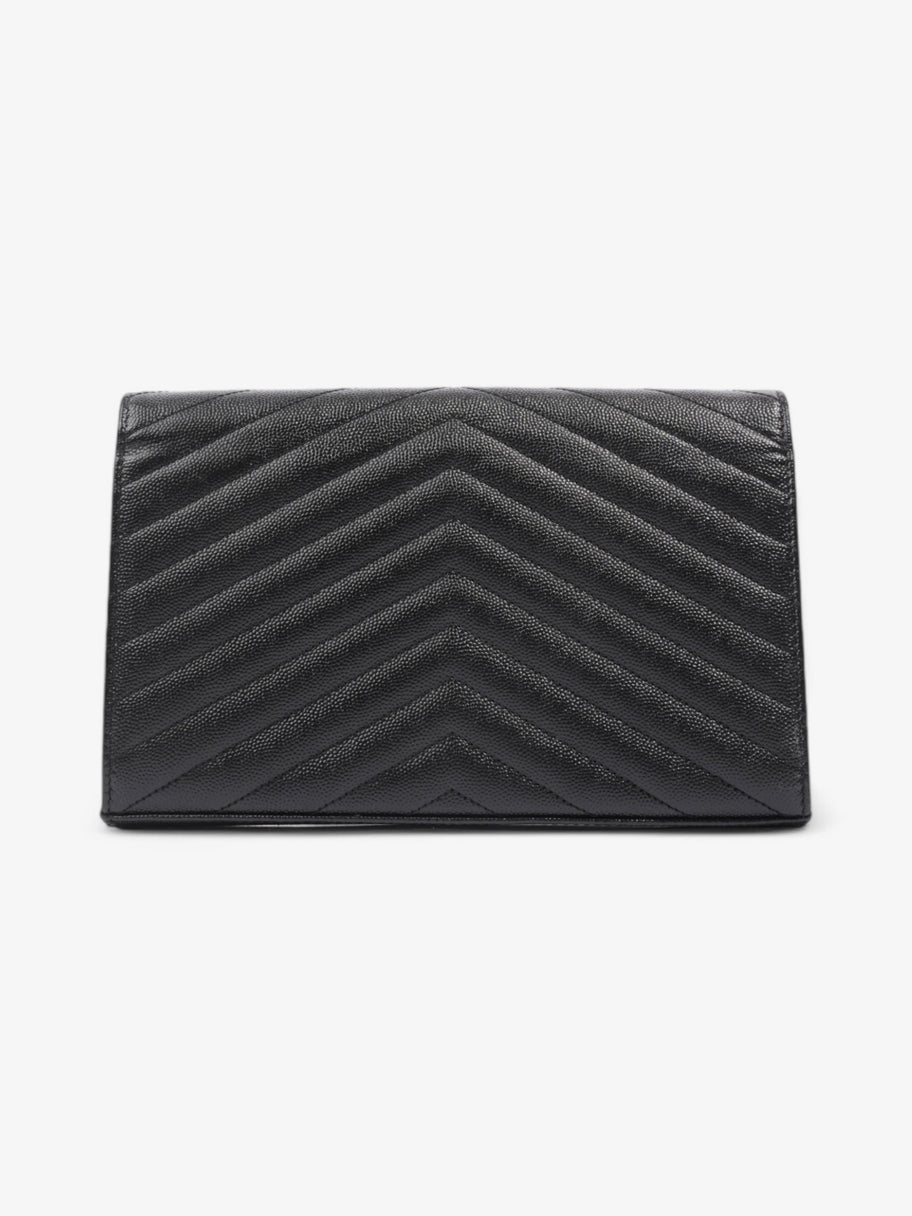 Saint Laurent Envelope Chain Wallet Black Leather Image 4