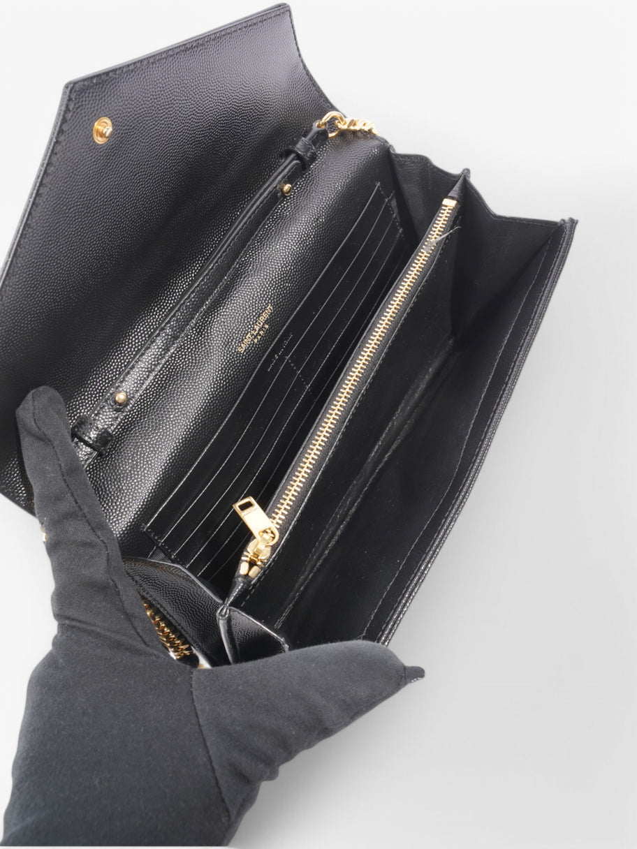 Saint Laurent Envelope Chain Wallet Black Leather Image 7