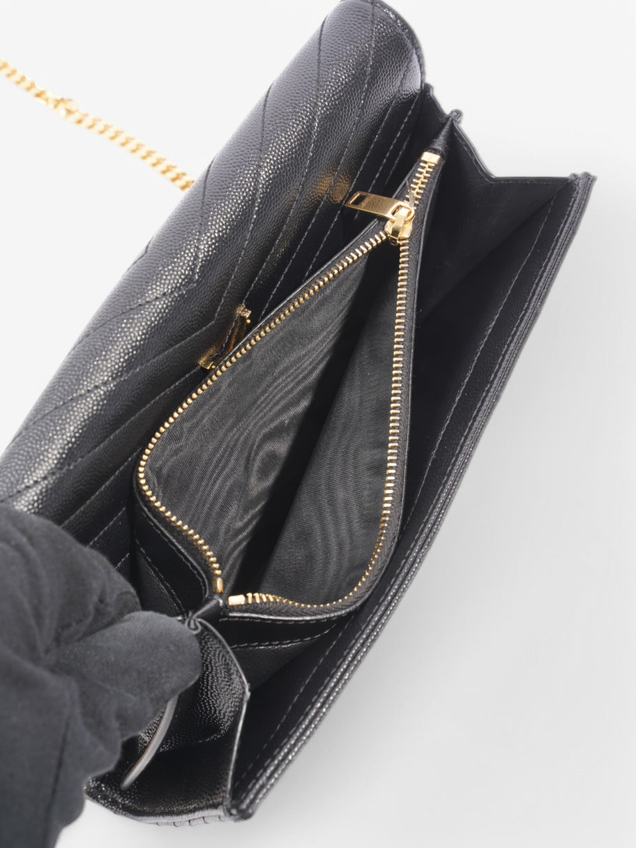 Saint Laurent Envelope Chain Wallet Black Leather Image 8