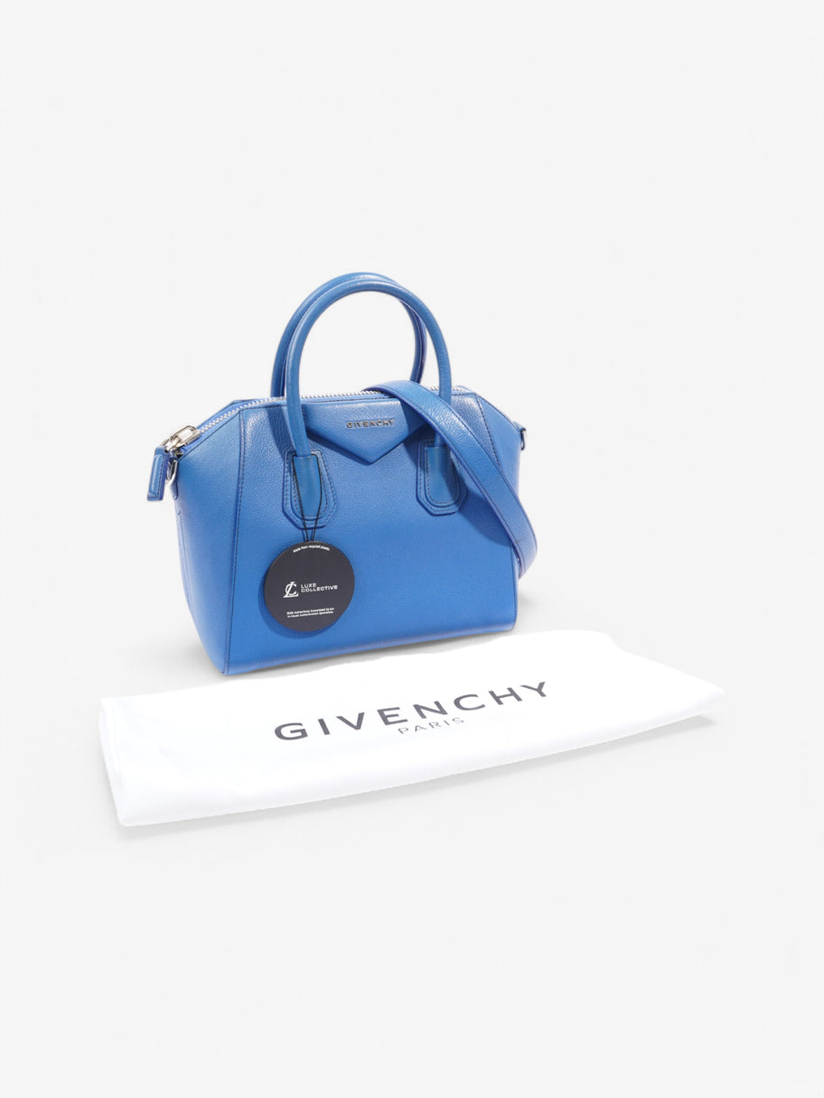 Givenchy Antigona Blue Leather Small Image 9