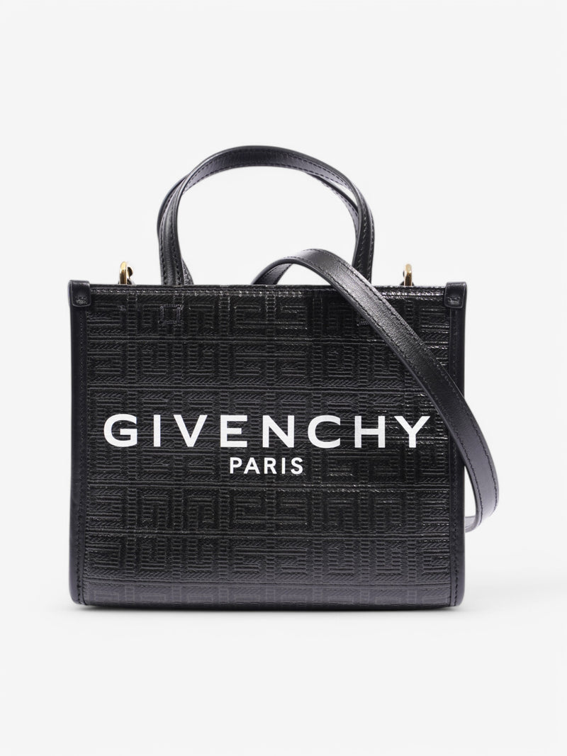  Givenchy Mini G Tote Black / White Leather