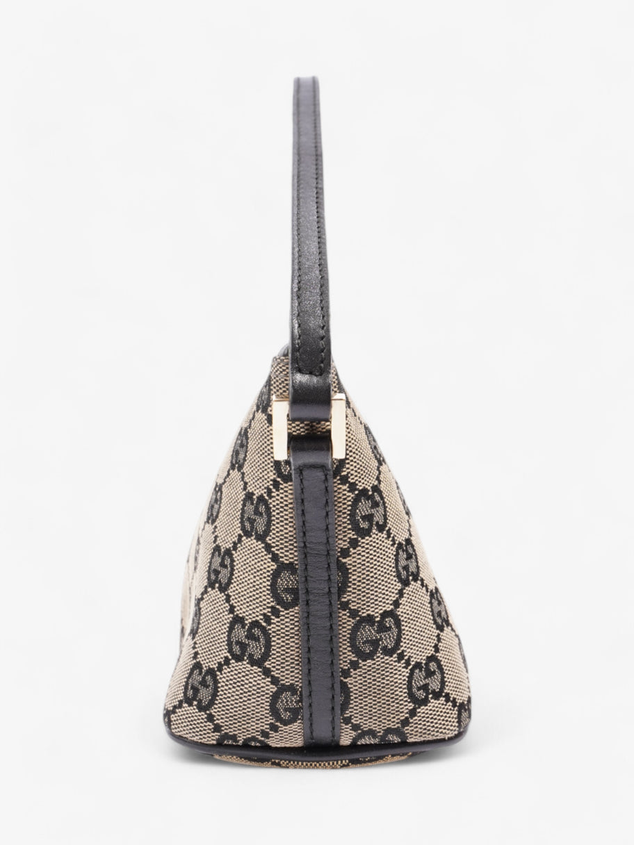 Gucci Boat Pochette GG Supreme / Black Canvas Image 3