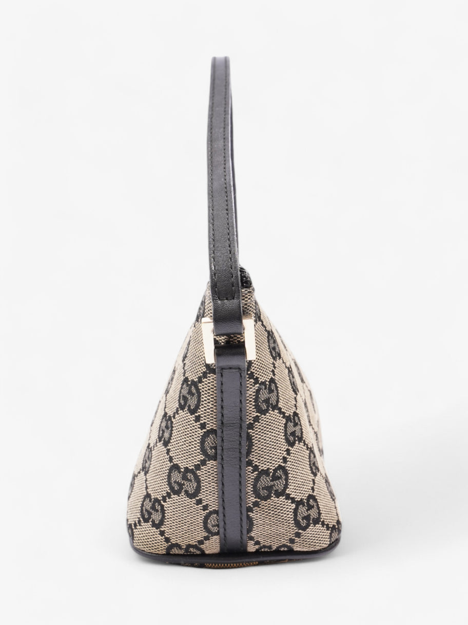 Gucci Boat Pochette GG Supreme / Black Canvas Image 5