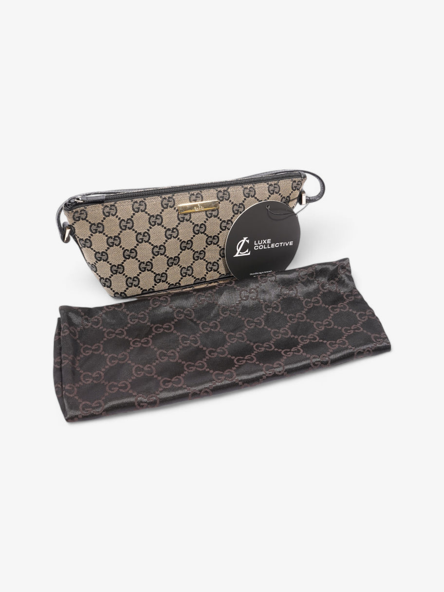 Gucci Boat Pochette GG Supreme / Black Canvas Image 8
