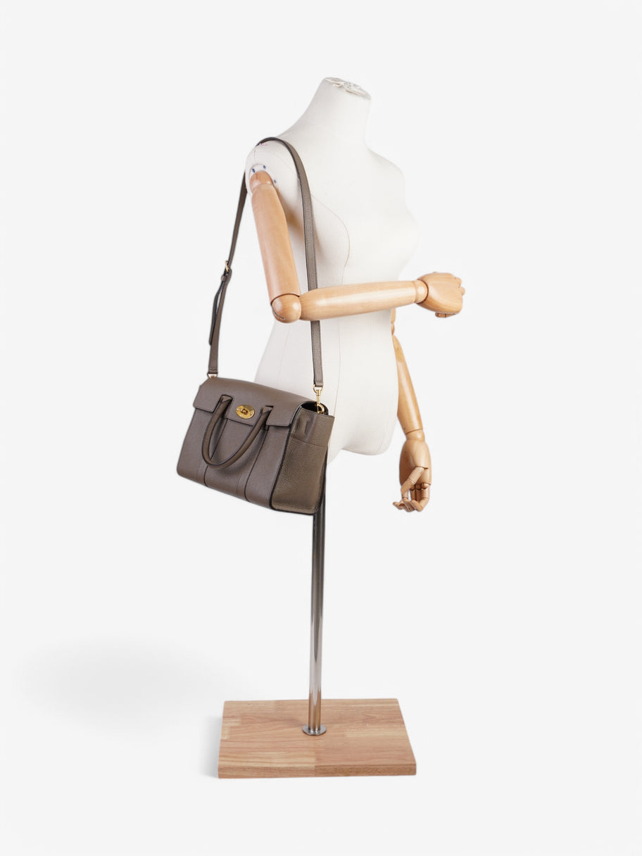 Mulberry Small Bayswater Grey Grained Leather Image 2