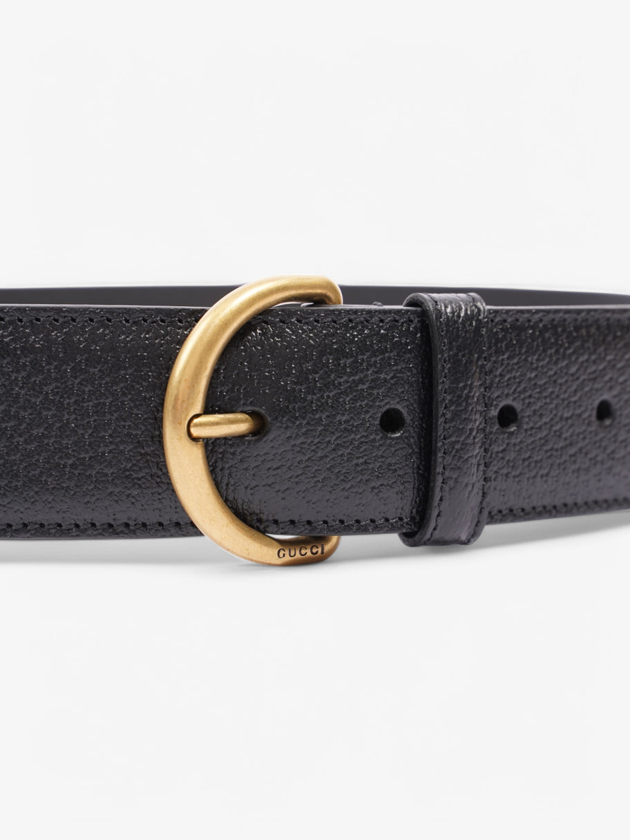 Gucci Belt Black Leather 85cm 34