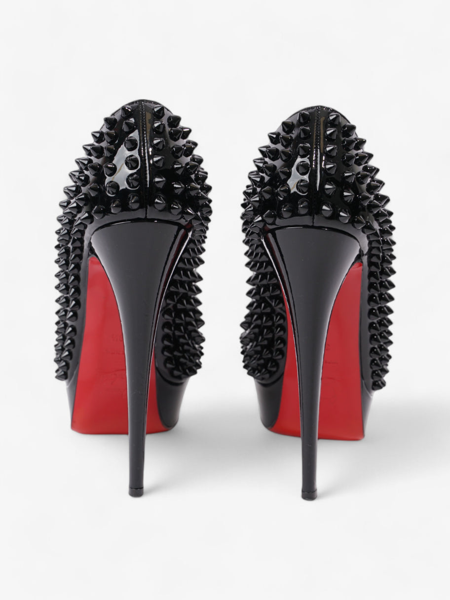 Christian Louboutin Lady Peep Spikes  150 Black Patent Leather EU 38.5 UK 5.5 Image 6