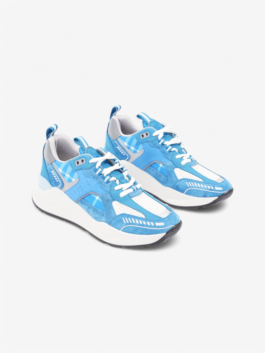 Burberry Sean Trainer Blue Suede EU 42 UK 8 Image 2