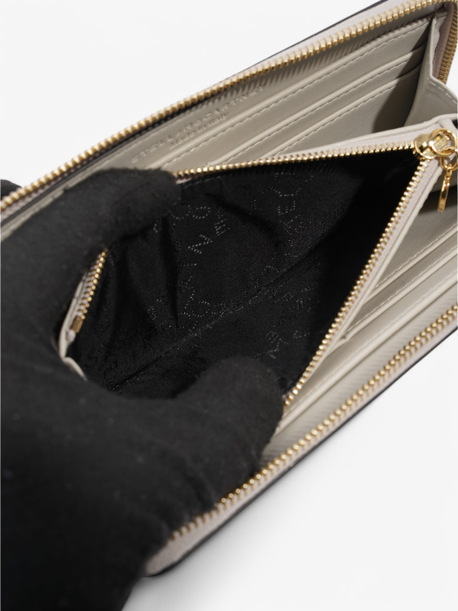 Stella McCartney Logo Continental Wallet Midnight Black Faux Leather Image 7