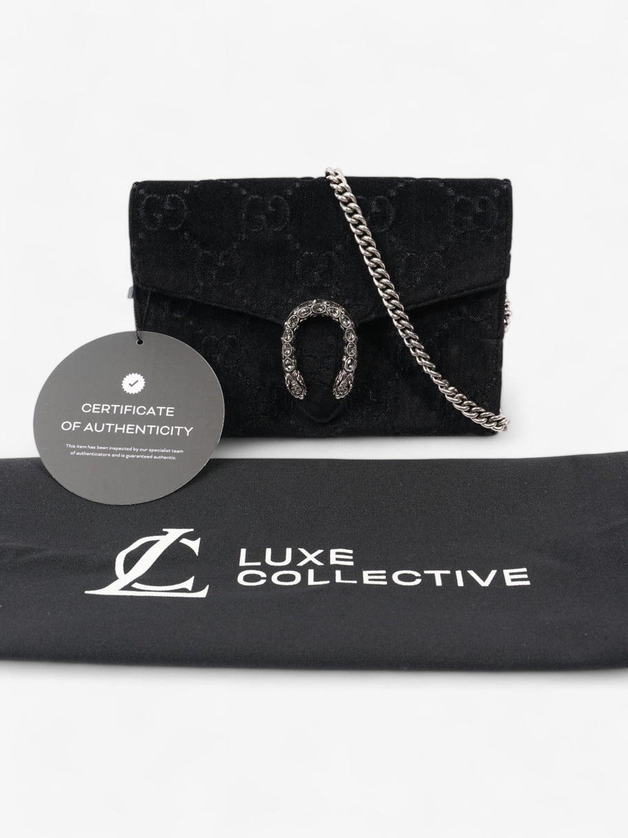 Gucci Dionysus Chain Wallet Black Velvet Image 10