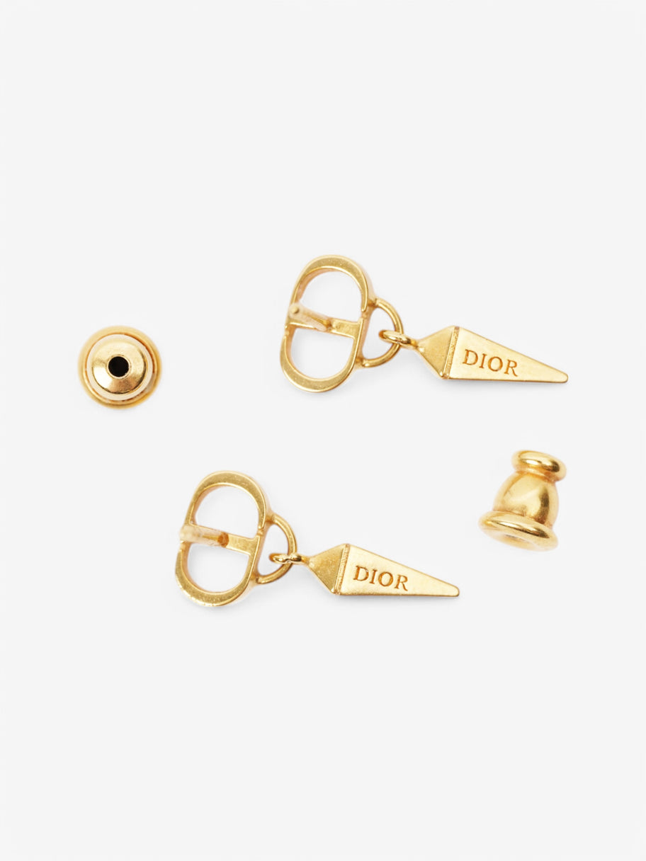 Christian Dior Dior Spike Earrings Gold Base Metal Image 3