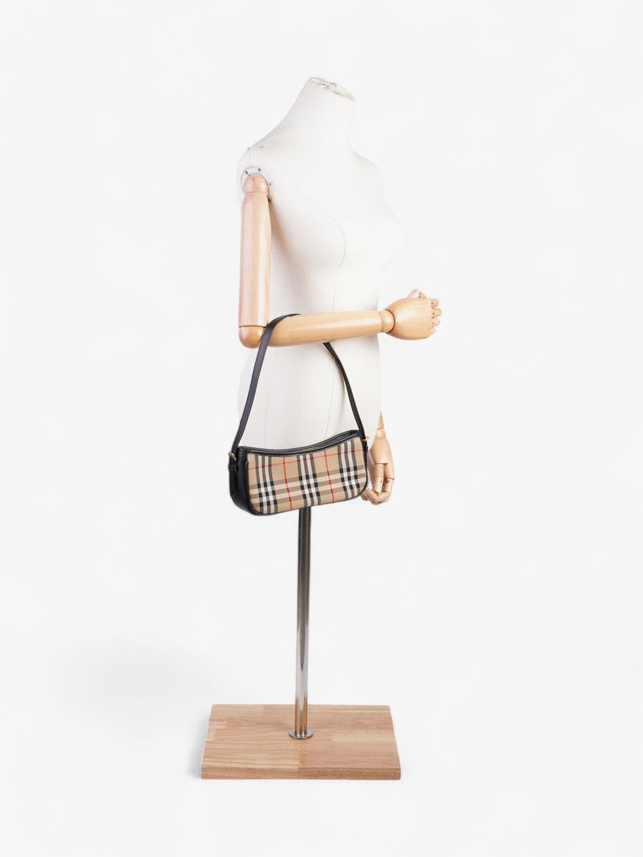 Burberry Shoulder Bag Check Coated Canvas Image 2
