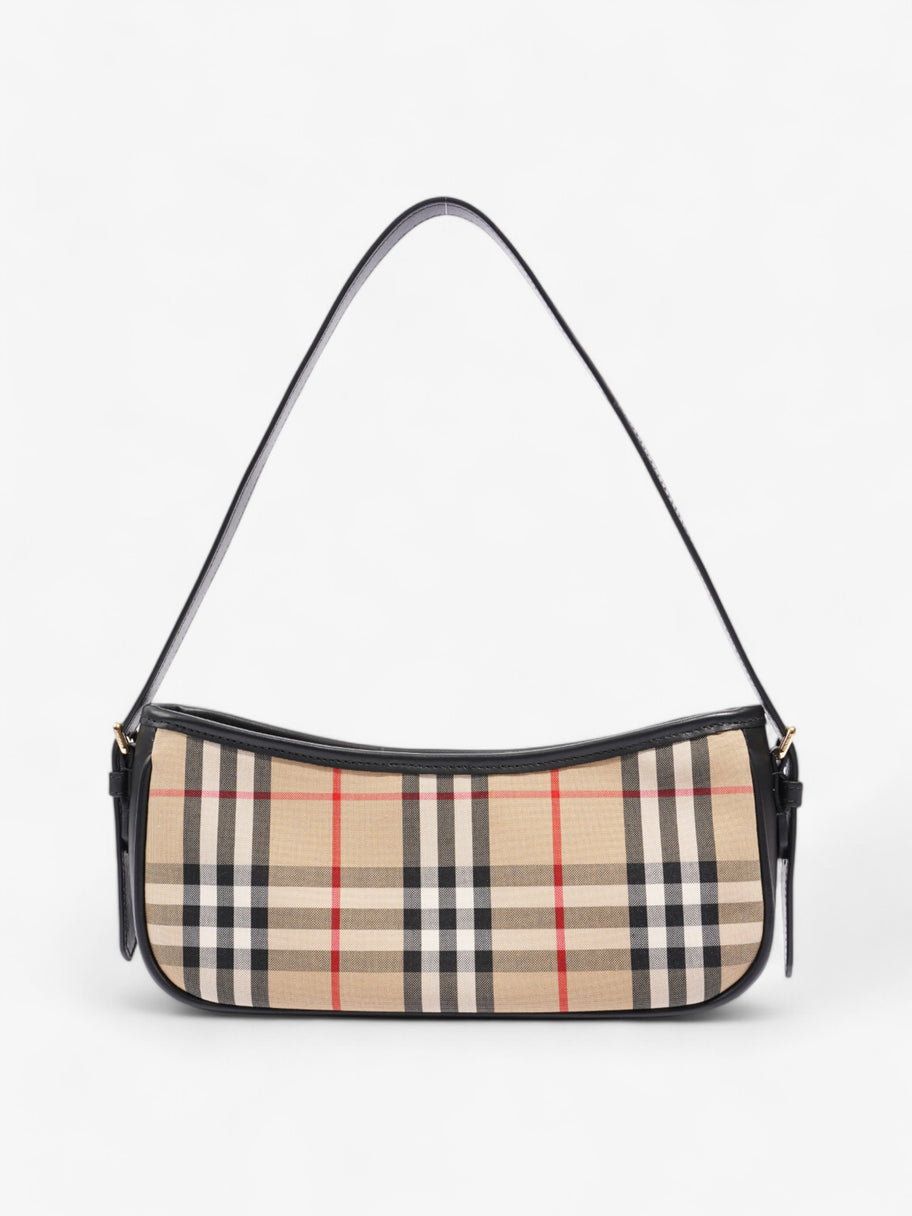 Burberry Shoulder Bag Check Coated Canvas Image 1