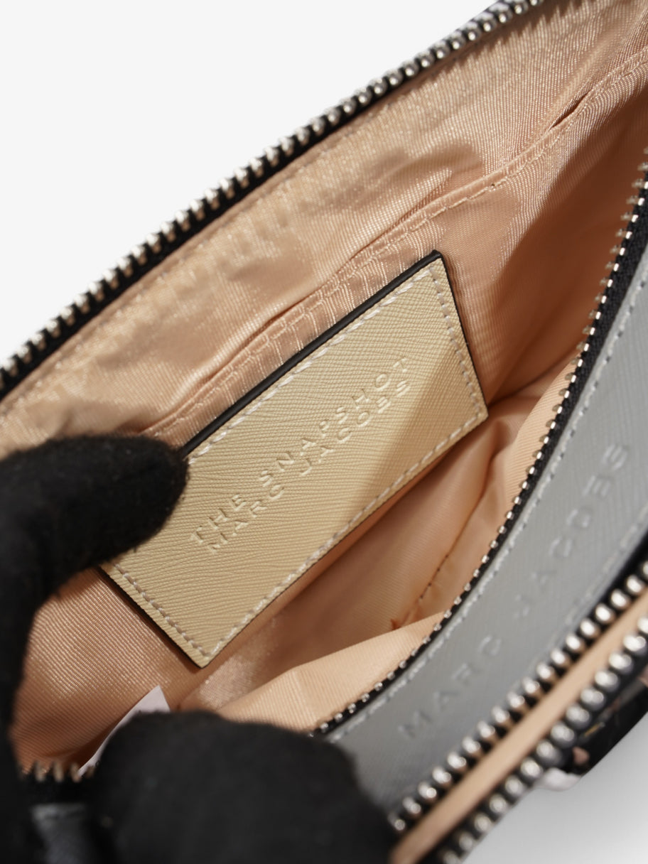 Marc Jacobs Snapshot Bag White  / Grey / Black Leather Image 8