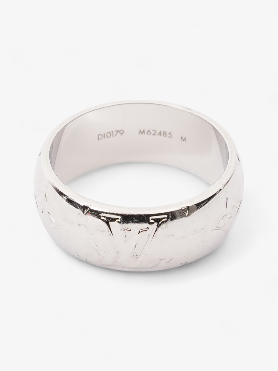 Louis Vuitton Monogram Ring Silver Base Metal Medium (60mm) Image 3
