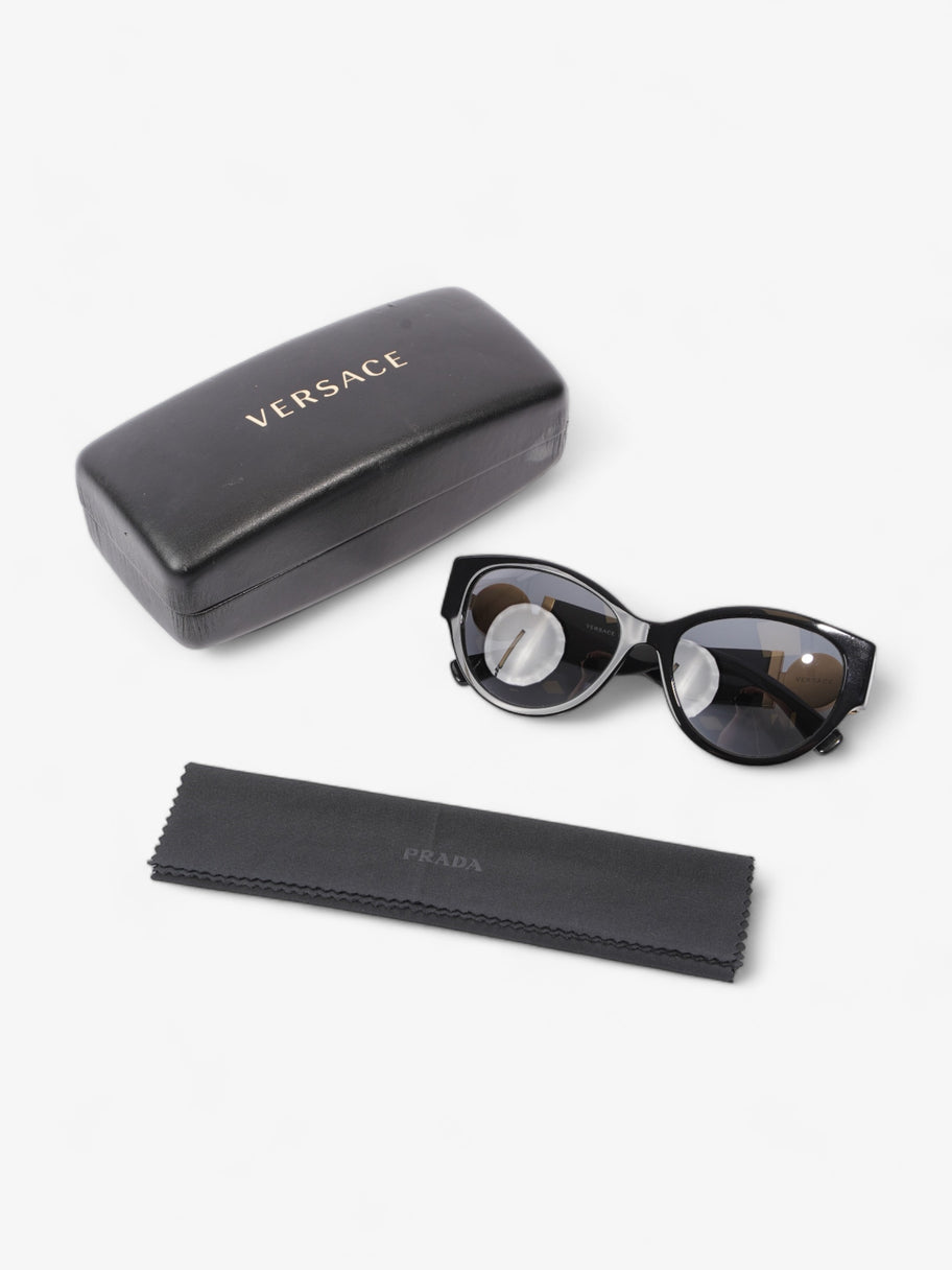 Versace Medusa Detailed Sunglasses  Black Acetate 140mm Image 6