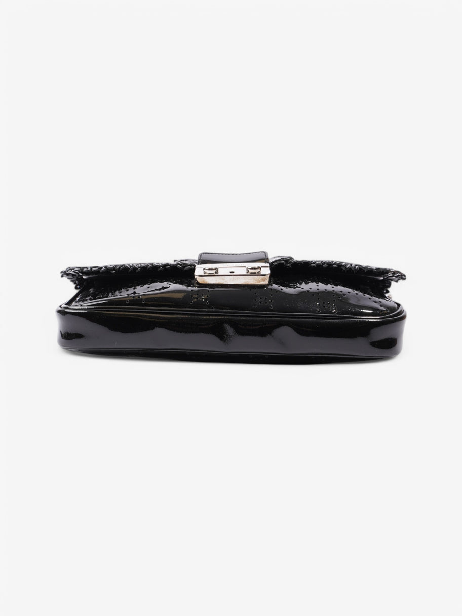 Christian Dior Shoulder Bag Black Patent Leather Image 6