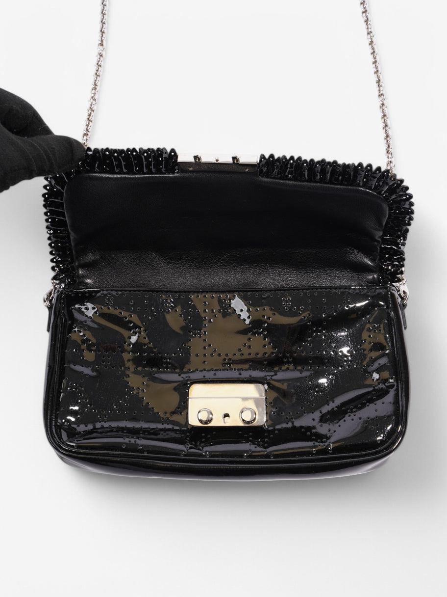 Christian Dior Shoulder Bag Black Patent Leather Image 7