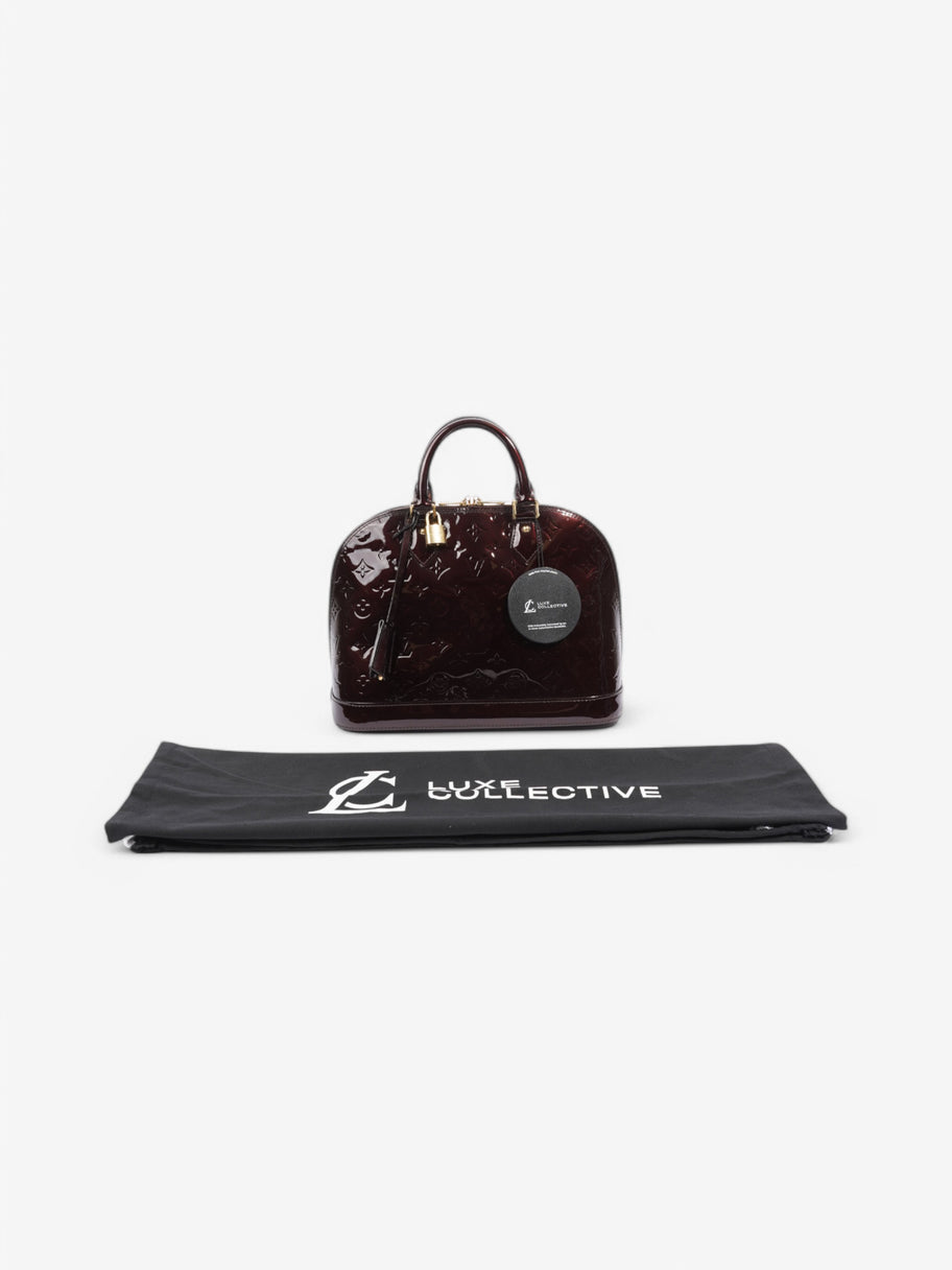 Louis Vuitton Alma Amarante Vernis Leather PM Image 8