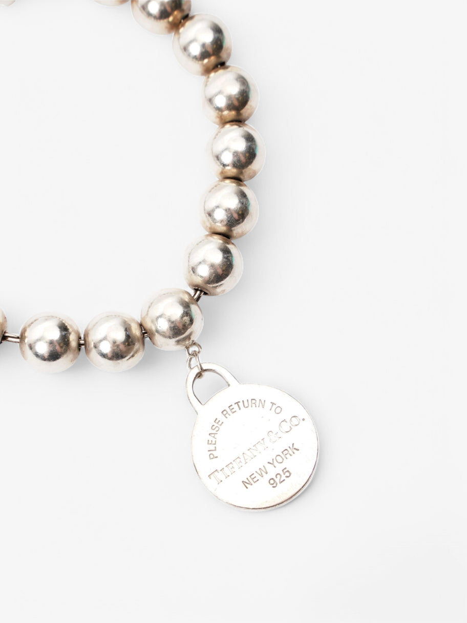 Tiffany and Co Beaded Bracelet Silver Silver Sterling 19cm Image 2