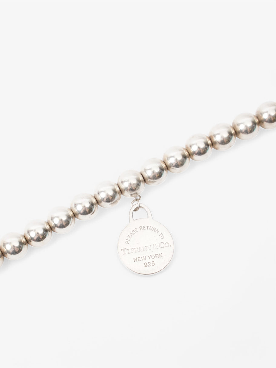 Tiffany and Co Beaded Bracelet Silver Silver Sterling 19cm Image 4