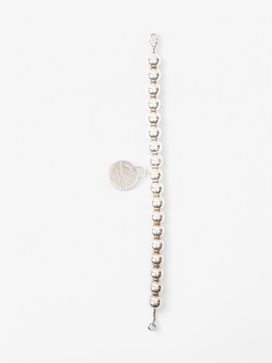 Tiffany and Co Beaded Bracelet Silver Silver Sterling 19cm Image 5