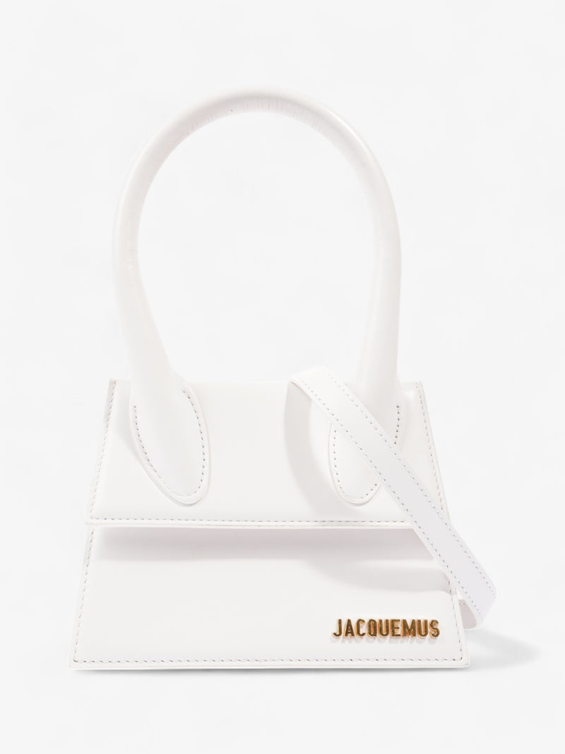  Jacquemus Le Chiquito Moyen White Leather