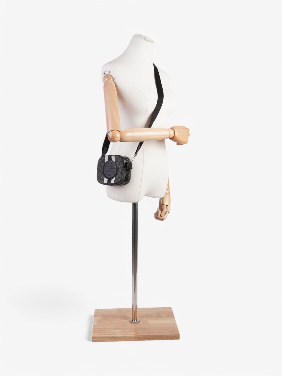 Coach Dempsey Camera Bag  Black / White Canvas Image 2