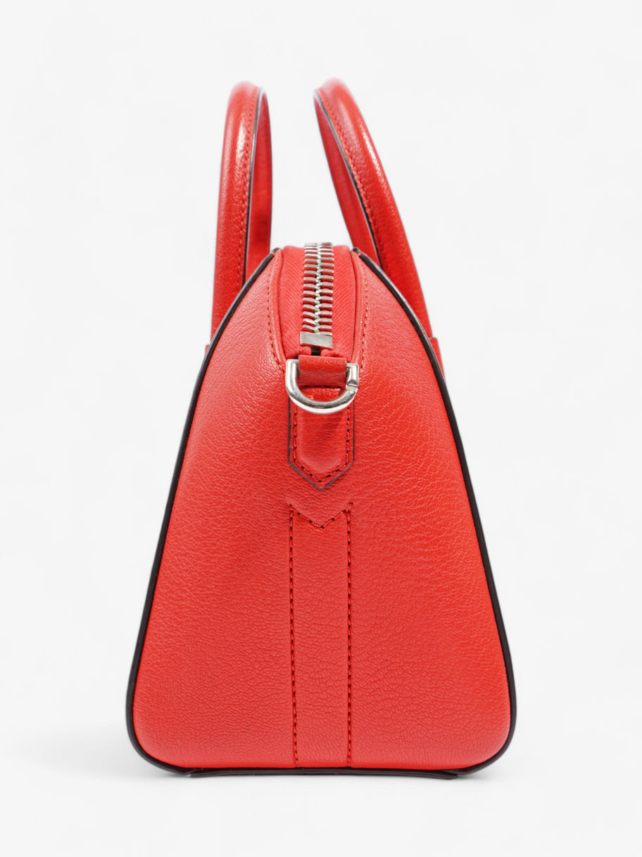 Givenchy Antigona Pop Red Goatskin Leather Mini Image 3