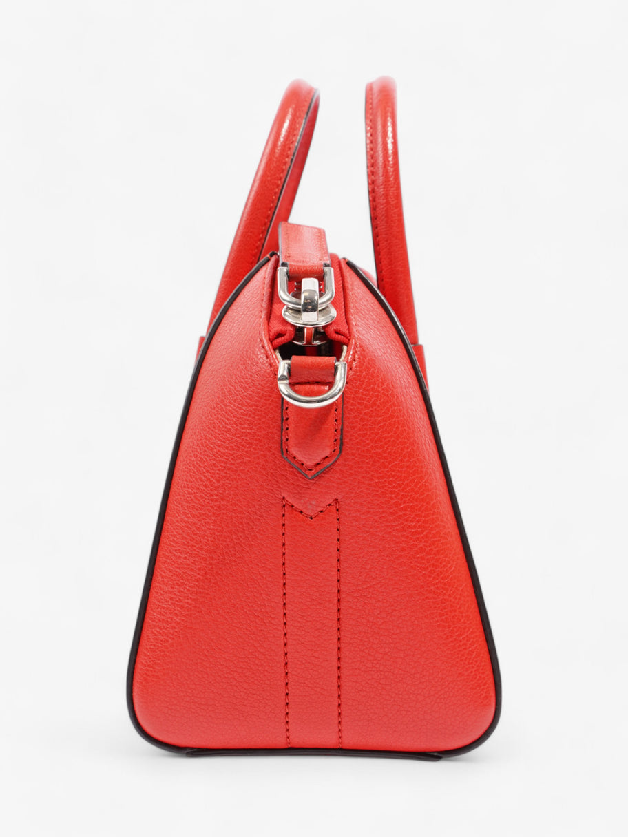 Givenchy Antigona Pop Red Goatskin Leather Mini Image 5
