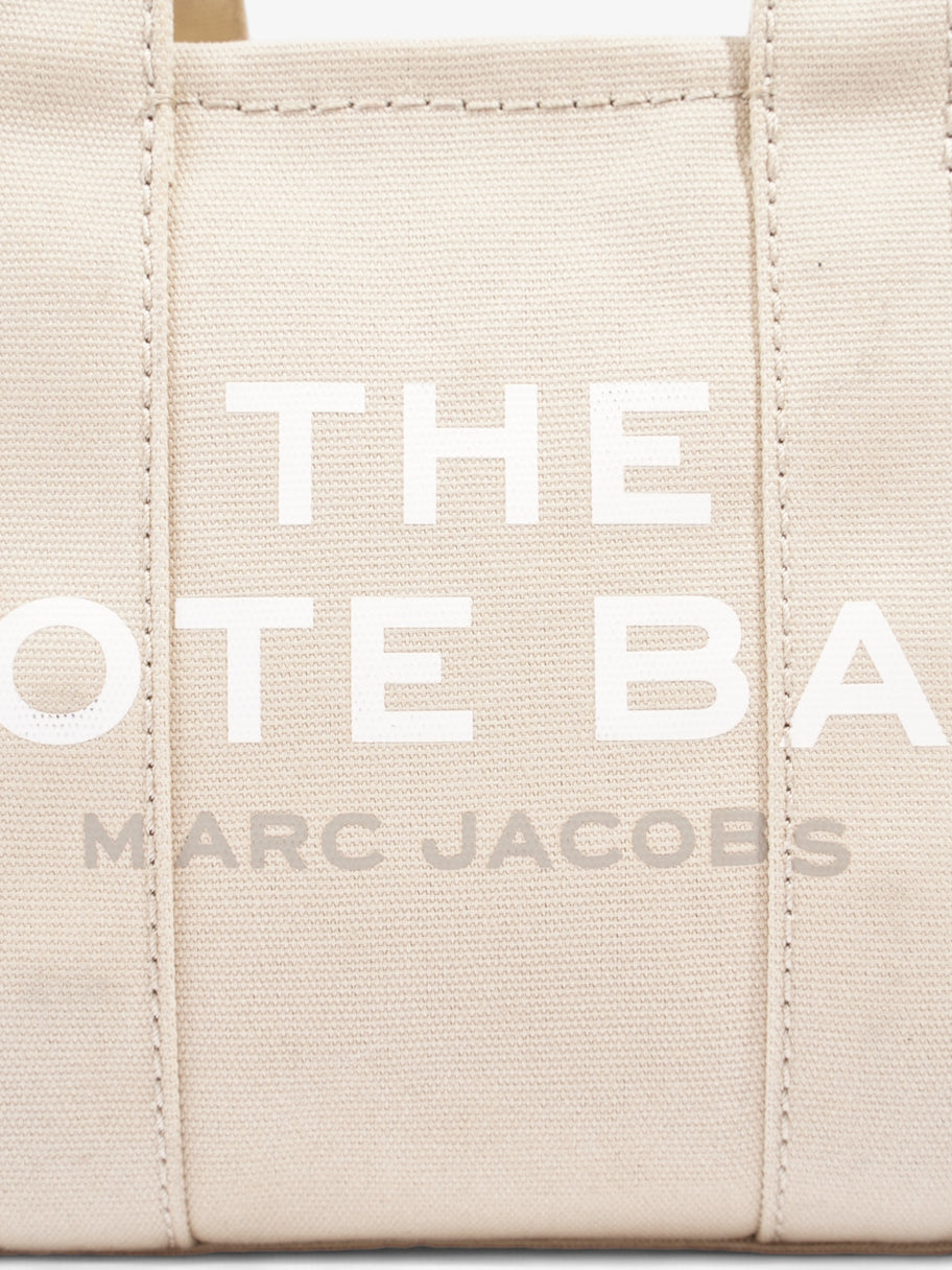 Marc Jacobs The Tote Bag Cream / White Cotton Small Image 7