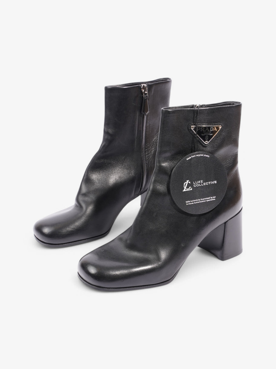 Prada Logo Ankle boots 60 / Black Leather EU 38 UK 5 Image 10