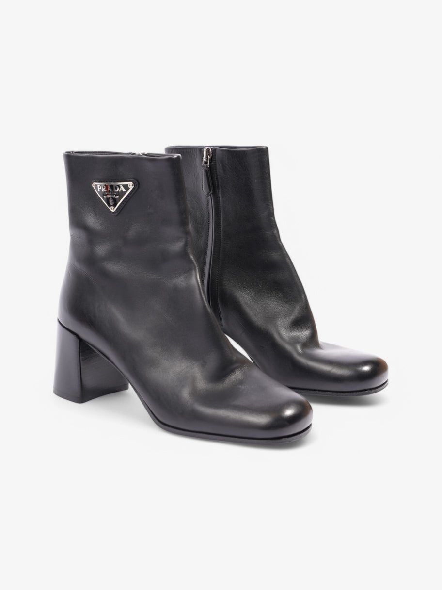 Prada Logo Ankle boots 60 / Black Leather EU 38 UK 5 Image 2