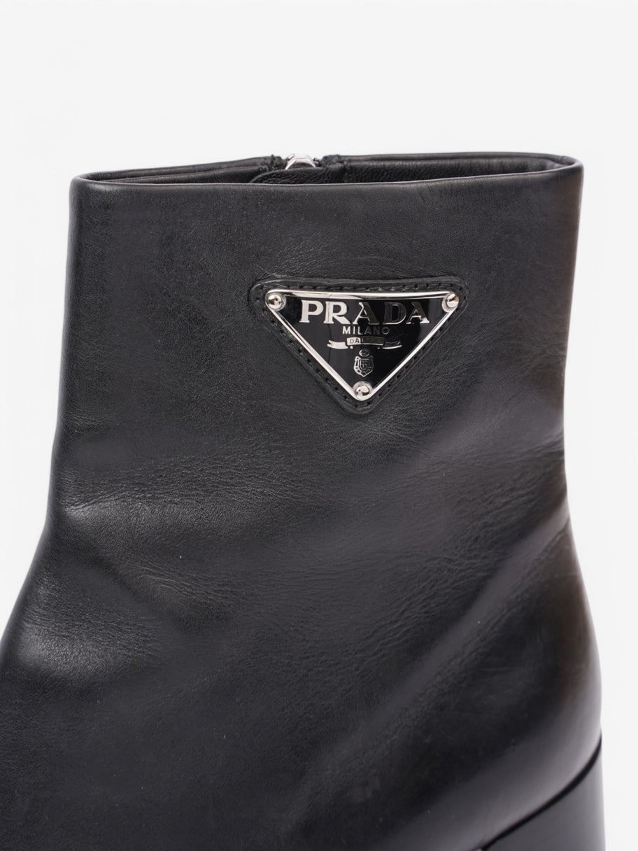 Prada Logo Ankle boots 60 / Black Leather EU 38 UK 5 Image 6