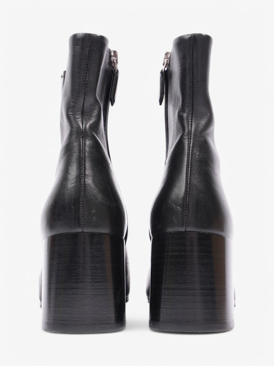 Prada Logo Ankle boots 60 / Black Leather EU 38 UK 5 Image 7