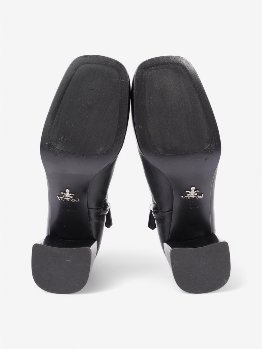 Prada Logo Ankle boots 60 / Black Leather EU 38 UK 5 Image 8