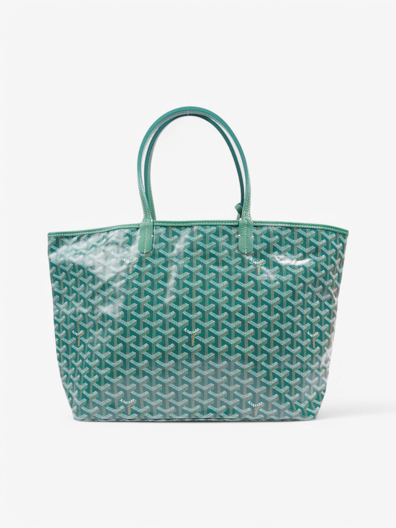  Goyard Saint Louis Green / White Coated Canvas PM