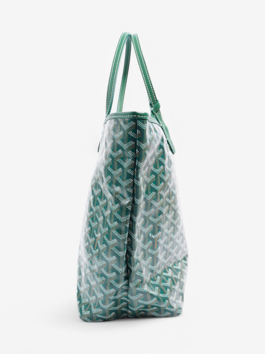 Goyard Saint Louis Green / White Coated Canvas PM Image 3