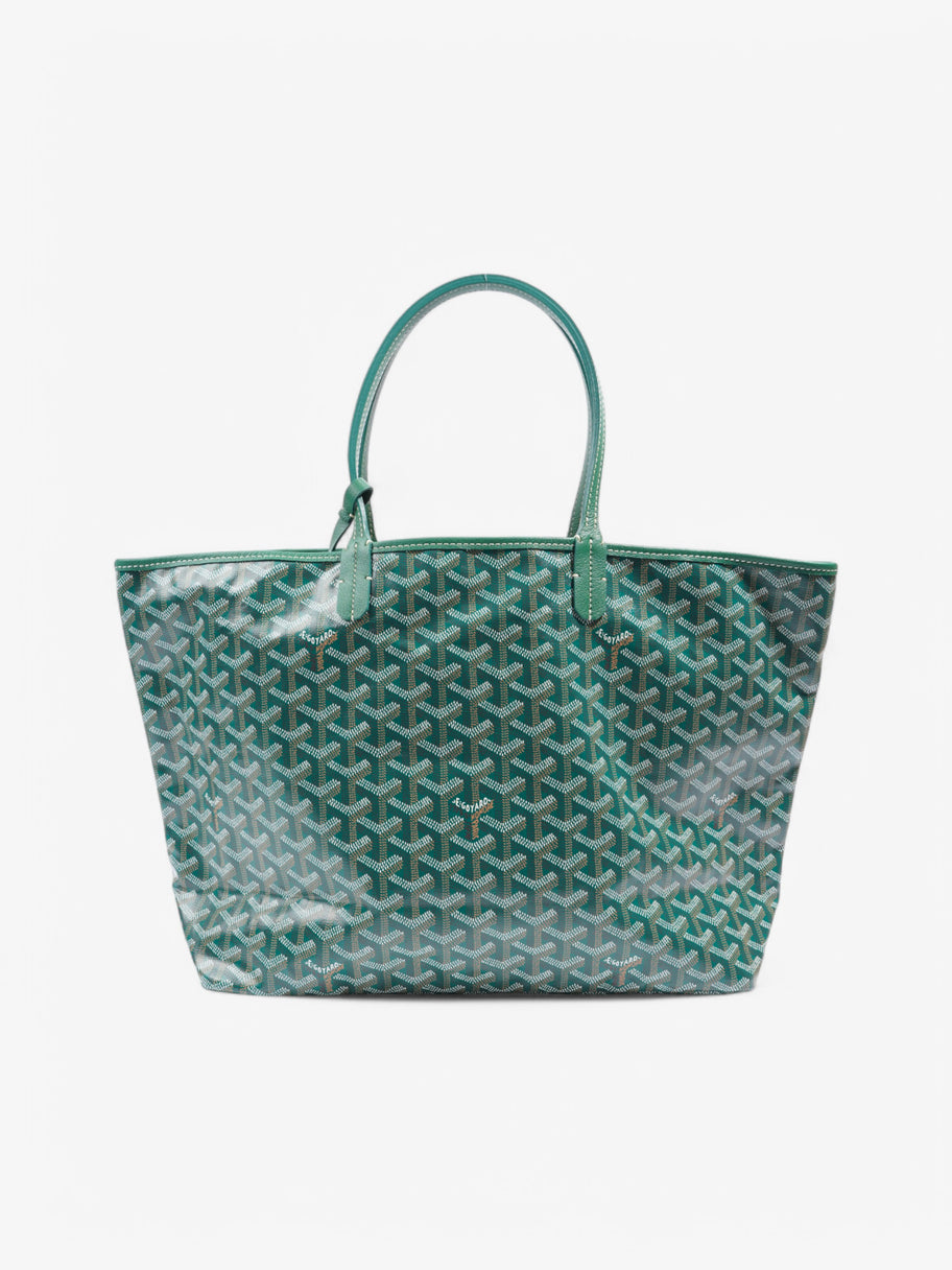 Goyard Saint Louis Green / White Coated Canvas PM Image 4