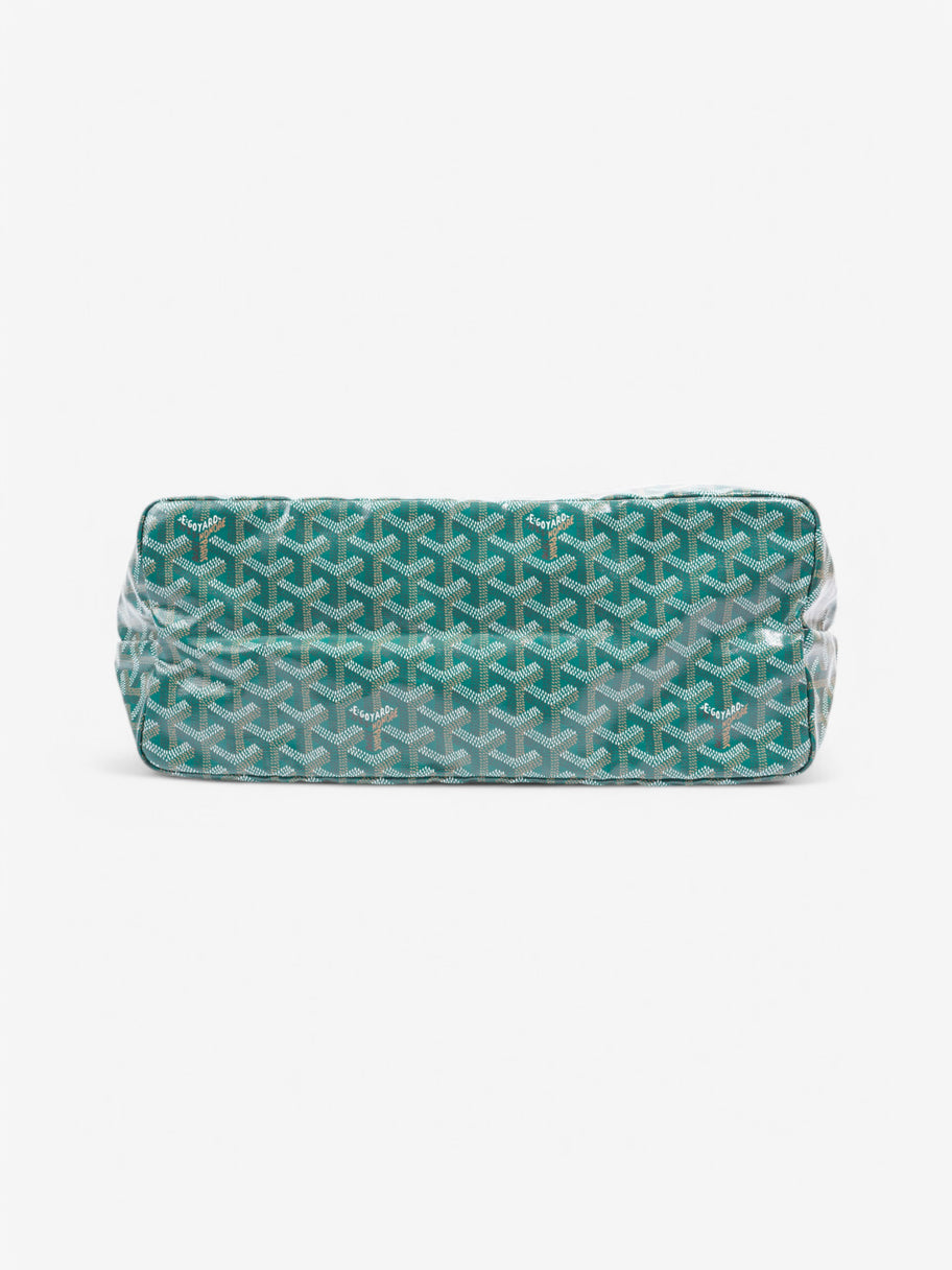Goyard Saint Louis Green / White Coated Canvas PM Image 6