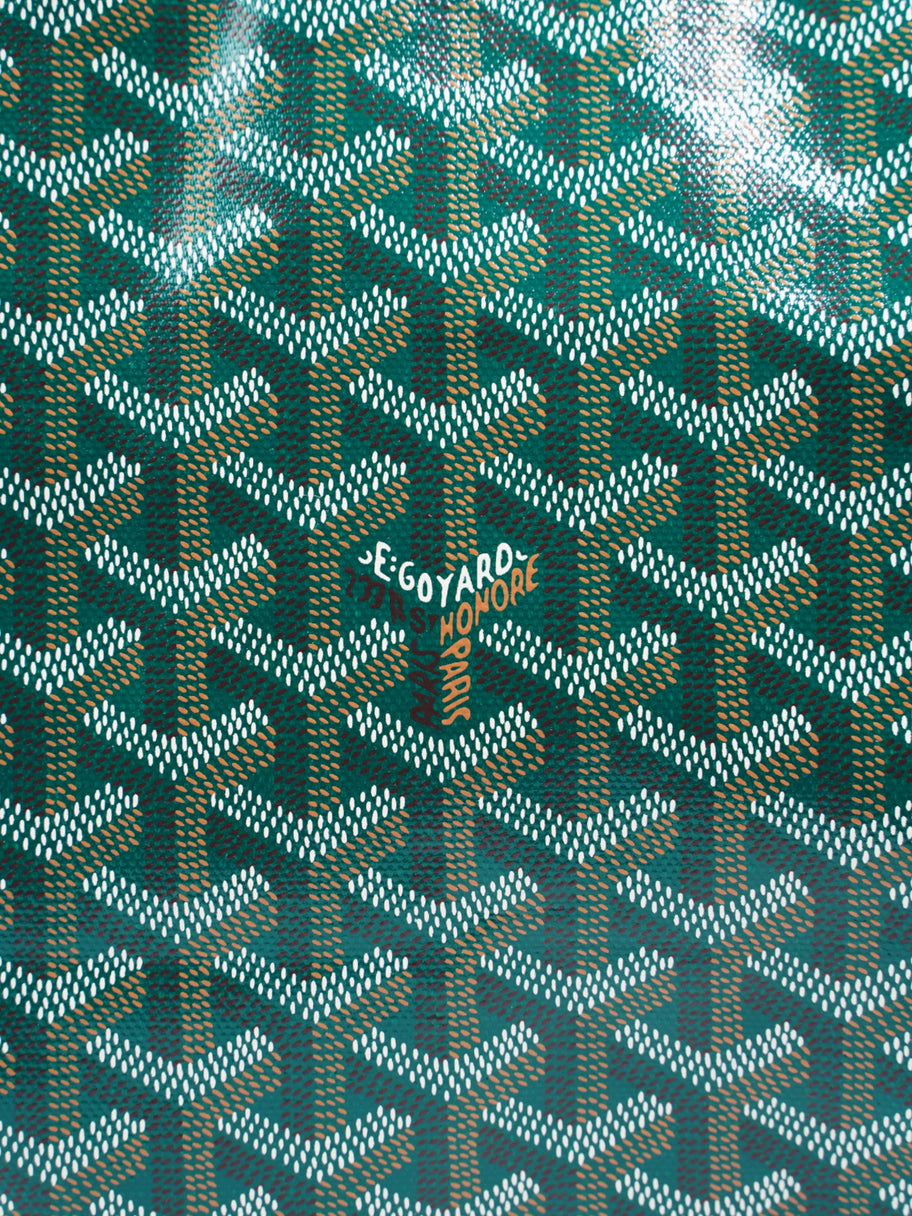 Goyard Saint Louis Green / White Coated Canvas PM Image 7