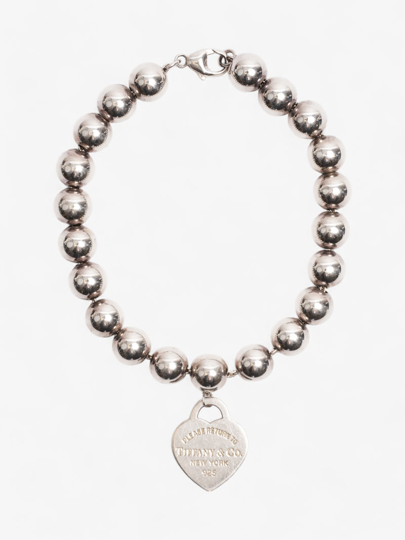  Tiffany and Co Return to Tiffany Heart Tag Bead Bracelet Silver Silver Sterling