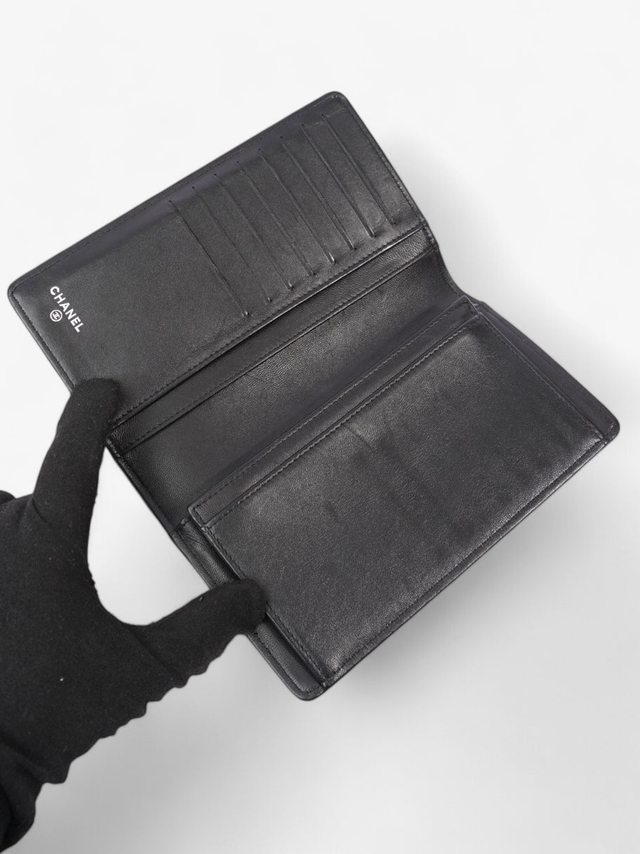 Chanel Boy Wallet Black Lambskin Leather Image 5